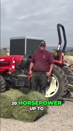 Simple Hay Rake & Round Baler: Low Maintenance Farming #shorts