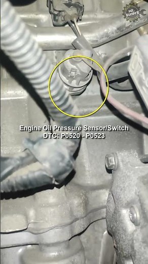 TOYOTA VIOS YARIS 1NZFE 2NZFE Engine Oil Pressure Sensor/Switch Location | P0520 P0523 | Oil Warning