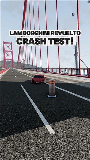 Lamborghini Revuelto Insane Crash Test! #beamng #beamngdrive #beamngcrashes
