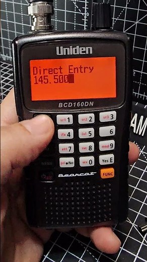 UNIDEN 160/125 Quick ENTER Frequency