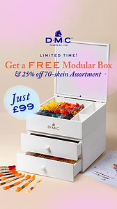 It's your last chance to save up to 26% on selected thread assortments and receive a FREE 3-tier or 5-tier Modular Storage Box. Be quick - this offer ends soon! | DMC | Facebook