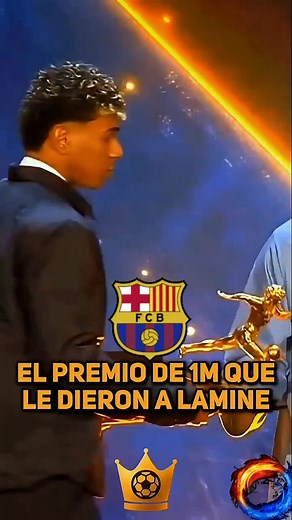 Lamine Yamal en los Globe Soccer Awards 2025