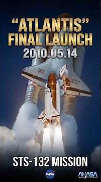 The Final Departure of Space Shuttle Atlantis | STS-132 Mission #nasa