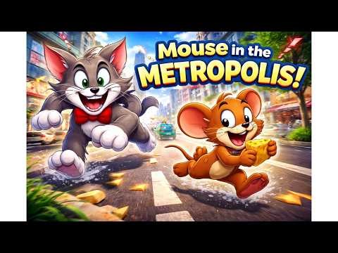 Mouse in the Metropolis | Funny City Adventure Cat vs Mouse Cartoon