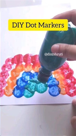 DIY Dot Markers/ Homemade Dot Markers/ Mess Free Painting Tool
