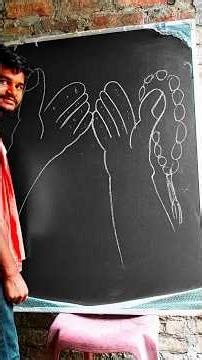 Praying with two hands is an art.🤲😳✍️ #art #drawing