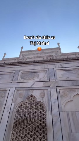 Yogesh Sharma on Instagram: "Dont do this at Taj Mahal I repeat Don't  #tajmahal #india #agra #travel #incredibleindia #photography #love #tajmahalindia #taj #instagram #delhi #tajmahalpalace #travelphotography #mumbai #tajmahalagra #jaipur #uttarpradesh #photooftheday #instagood #agrafort #rajasthan #travelgram #architecture #wondersoftheworld #travelblogger #bhfyp #indian #tajmahalpictures #ig #travelindia"