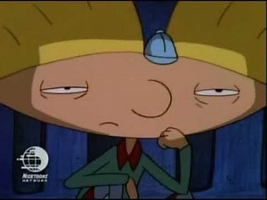 Hey Arnold! - Arnold spying on stoop kid