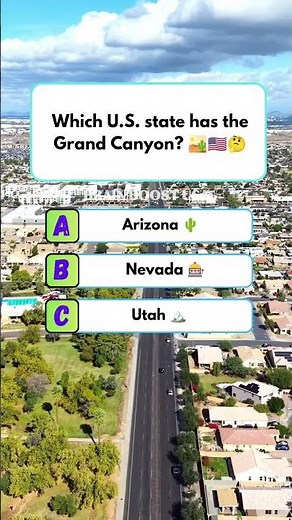 🏜️ “Natural wonder!”🇺🇸 “Famous canyon!”which US state has the Grand canyon#usaquiz #amercia #usa