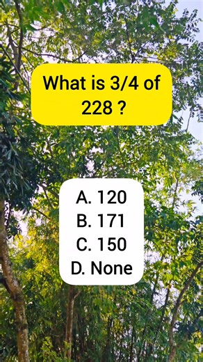 Math Quiz 167 #mathematics #mathquiz #basicmath #fblifestyle | FsF Math Zone