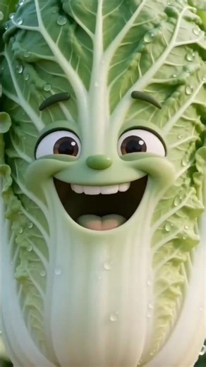 Cute Talking Lettuce 😍 | Funny Vegetable Animation | Try Not To Smile #shorts