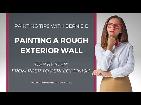 Painting a Rough Exterior Wall: Start to Finish