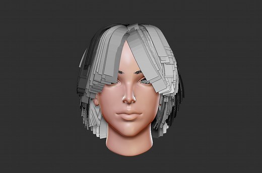 3DCGで髪の毛のつくり方まとめ【Blender・ZBrush】 |