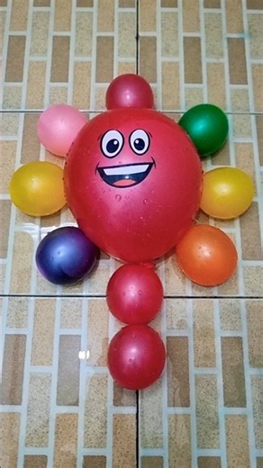 🎈Balloon Popping Fun!! One Big + 9 Tiny Colorful Balloons ❤️💙💛🩷 #poppballons 13