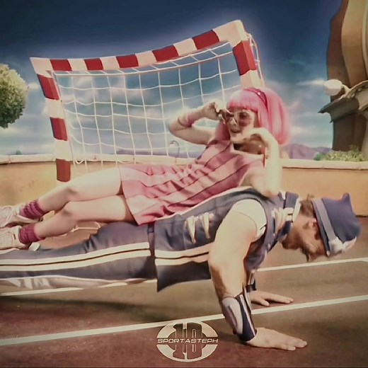 Stephanie's Hilarious Moment with Sportacus