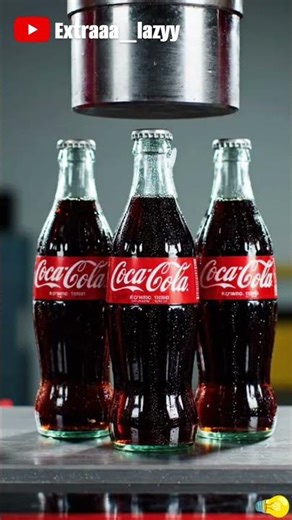 Hydraulic Press vs Coca-Cola & Sprite 😱 | Bottle Crush Experiment