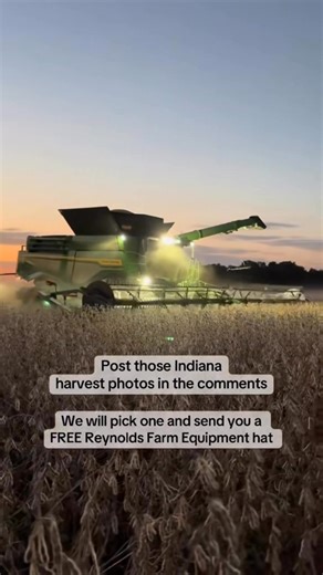 16K views · 170 reactions | Post those Indiana harvest photos in the comments. We will pick one by 10/22/25 and send you a FREE Reynolds Farm Equipment hat. We will send you a message if you win! #johndeere #harvest2025 | Reynolds Farm Equipment | Facebook