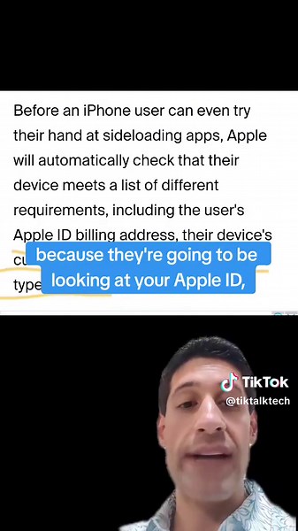 A lot of users outside of the EU are wondering if Apple will allow sideloading on their iPhones, here's everything you need to know! #greenscreen #apple #eu #sideloading #ios17 #ios #iphone #checknewtech #tiktalktech #tiktoktech #andytech #tech #techtok #techtoktips #tips #fyi #fyp #fypシ #foryou #foryoupage #apps #fortnite