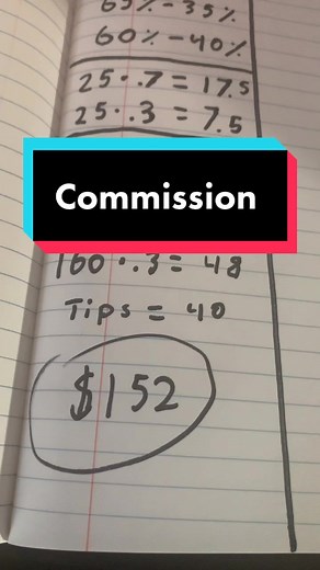 Excuse my handwriting 🥲 #fyp #foryou #barber #barbershop #commission #barbermoney #money #job #work #viral #beginnerbarber #barber101 #hair