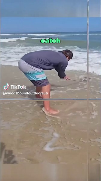 Catching Sand Fleas for Fishing Bait