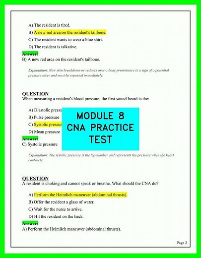 CNA Practice Test: Module 8 – Expert Guide and Essential Exam Questions (2026 Edition)