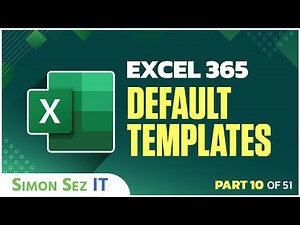 Excel 365 for Beginners: How to Use Templates to Save Time (10 of 51)