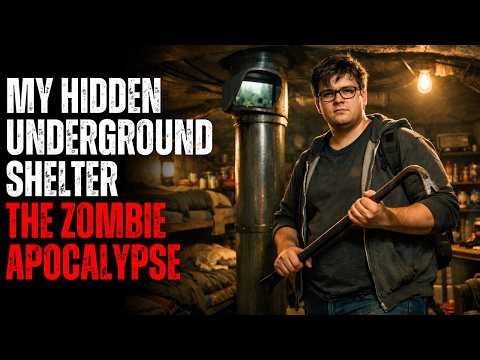 I Built a Hidden Underground Shelter with a Periscope to Survive the Zombie Outbreak (Animation)
