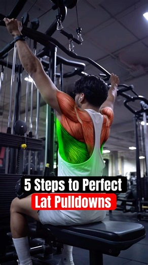 Carve-your-Body: Wide Grip Lat Pulldowns