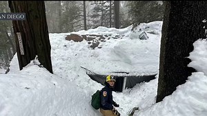 San Diegans Escape Cabin Buried by 2 Feet of Snow, Cal Fire Helps Others Still Trapped in San Bernardino Mountains