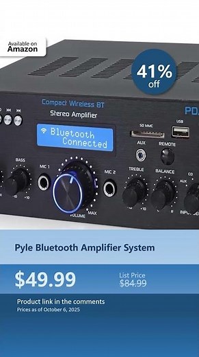 Pyle Bluetooth Amplifier System