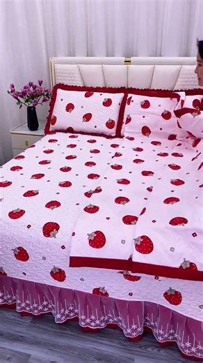 #Home Textile Bedding Four-piece Set #Summer Quilt Four-piece Set #Love Home Love Life Love Bedding