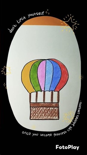 air balloon drawing #drawing #drawing4kids #easydrawing #art #drawingideas #foryou #viral #trending