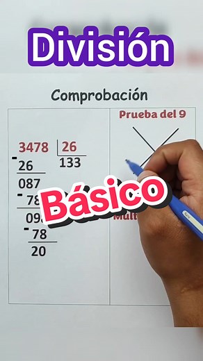 Comprobación de la División con Prueba del 9