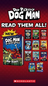 Parents, teachers and librarians all agree that kids (and adults) love Dav Pilkey's Dog Man series. Power up and read Dog Man: The Scarlet Shedder, the new graphic novel in the #1 worldwide bestselling series! #YearOfDogMan https://bit.ly/3THIKSq Scholastic Canada | Scholastic Australia | Scholastic Latin America & Caribbean | Scholastic Middle East & Africa | Scholastic Teachers | Dog Man Books