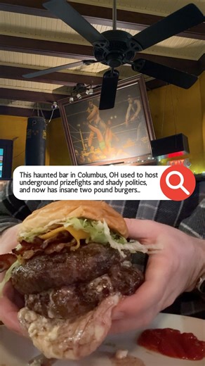 3.8K reactions · 966 shares | Hidden tunnels, ghostly figures, and insane… burgers?  Ringside Cafe isn’t just home to a bunch of urban legends and a few tortured souls. It’s also home to some of the best burgers you’ll have - PERIOD. Our favorite way to experience it is with a @boozeboos walking tour. 壘 Ringside Cafe 19 N Pearl St, Columbus, OH 43215 #ringsidecafe #burgers #bestburger #columbus #columbusohio #ohio #haunted | Step Out Columbus | Facebook