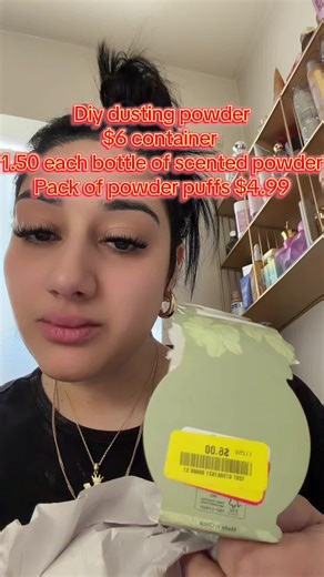 A DIY dusting powder, it came out pretty good though #diy #dustingpowder #smellgood #fyp #imjustagirl