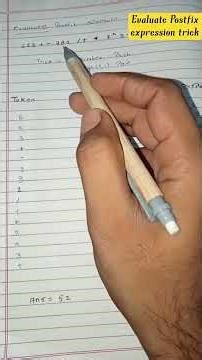 Evaluate the postfix expression Trick 🔥🔥 |
