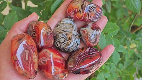 Natural Sardonyx Agate Tumbled Stone: Chakra Healing Crystal Gift - Etsy
