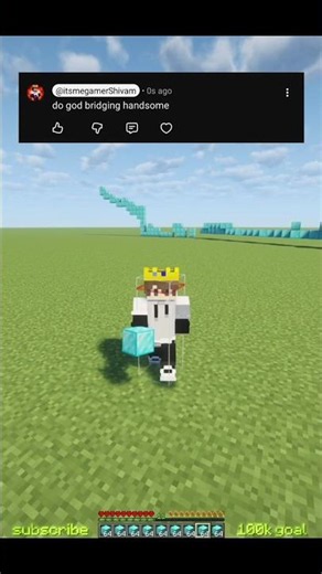 Easy god bridge 💀 #minecraft
