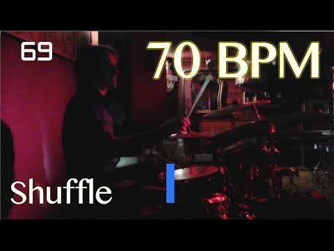 70 BPM Shuffle Beat - Drum Track