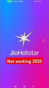 jio HOTSTAR not working | jio HOTSTAR nahi chal raha | jiohotstar ipl 2025 #shorts #ipl2025 #jio