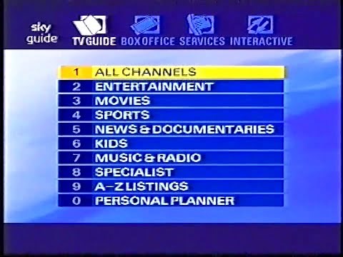 Channel surfing through Sky Digital - 11/03/2003