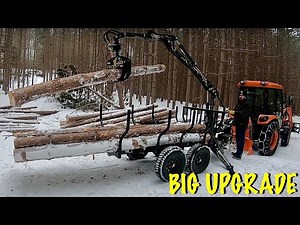 BIG Forestry Equipment Upgrade | Wallenstein LXT95 Log Loader Trailer Joins the Fleet