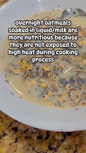 54K views · 353 reactions | Make your oatmeal extra nutritious by soaking it overnight with milk or water and add your toppings the next day. This is perfect for on the go parents, and elderly who are not able to cook anymore. #healthtips #everyone #reels #seniors #share | Doc H. | Facebook