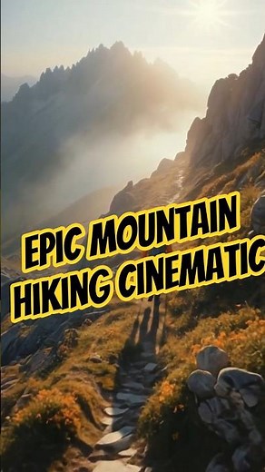 Epic Mountain Hiking Cinematic – AI Ultra-Realistic Nature Footage