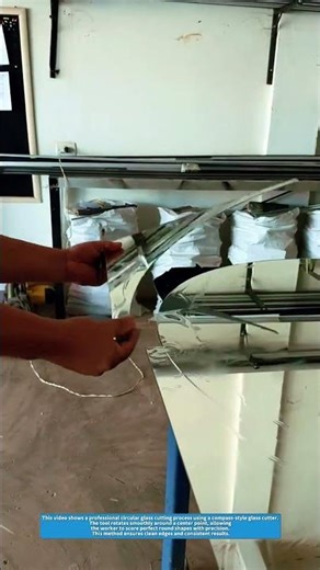 Perfect Circular Glass Cut Using a Professional Glass Cutter
