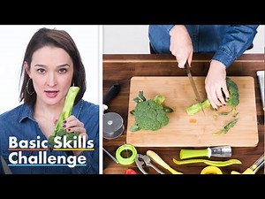 50 People Try To Cut Broccoli into Florets | Basic Skills Challenge | Epicurious
