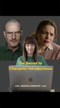 Writing Memorable Character Introductions #screenwriting #indiefilm #filmmaking #shorts