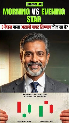 Morning Star vs Evening Star⭐ | 3 Candle Pattern से Trend Reversal कैसे पहचानें?📊