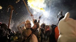 Ukrainians Sing And Dance The Old Year Out And The New One In